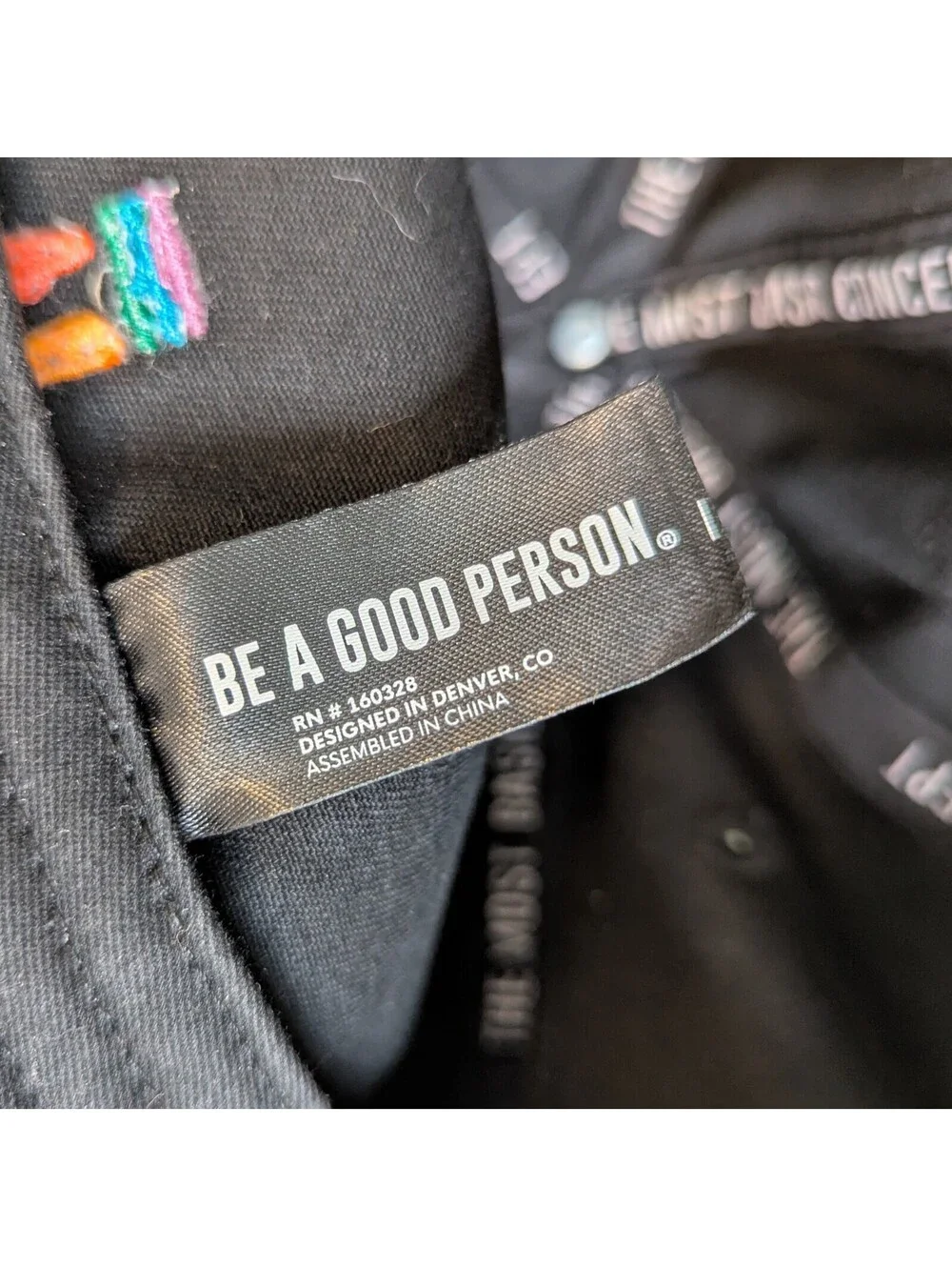 Be A Good Person adjustable cotton dad hat